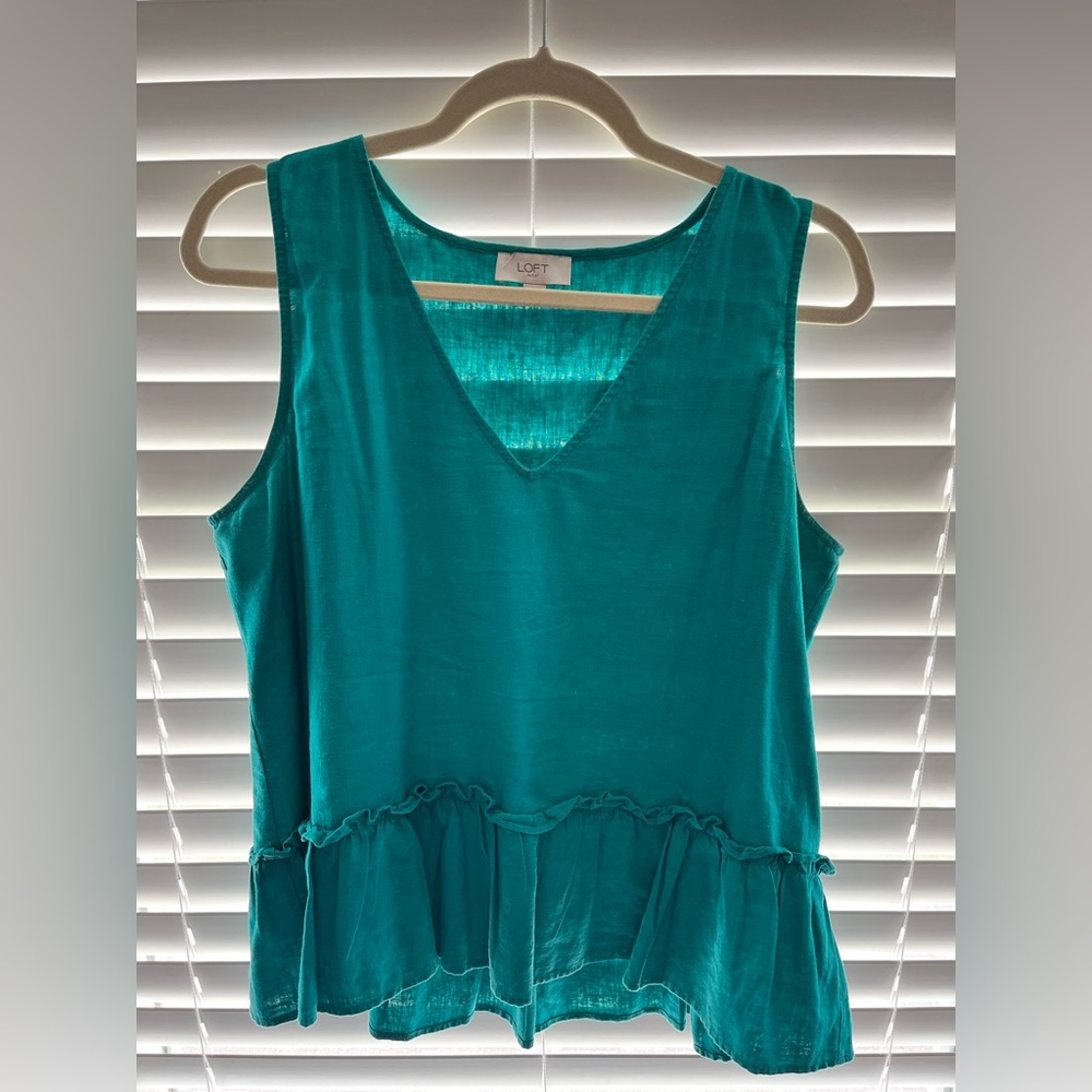 Loft Outlet Peplum sleeveless top